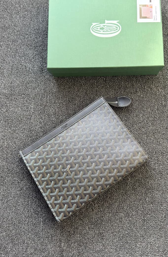 Goyard Clutch - “Black/Brown”
