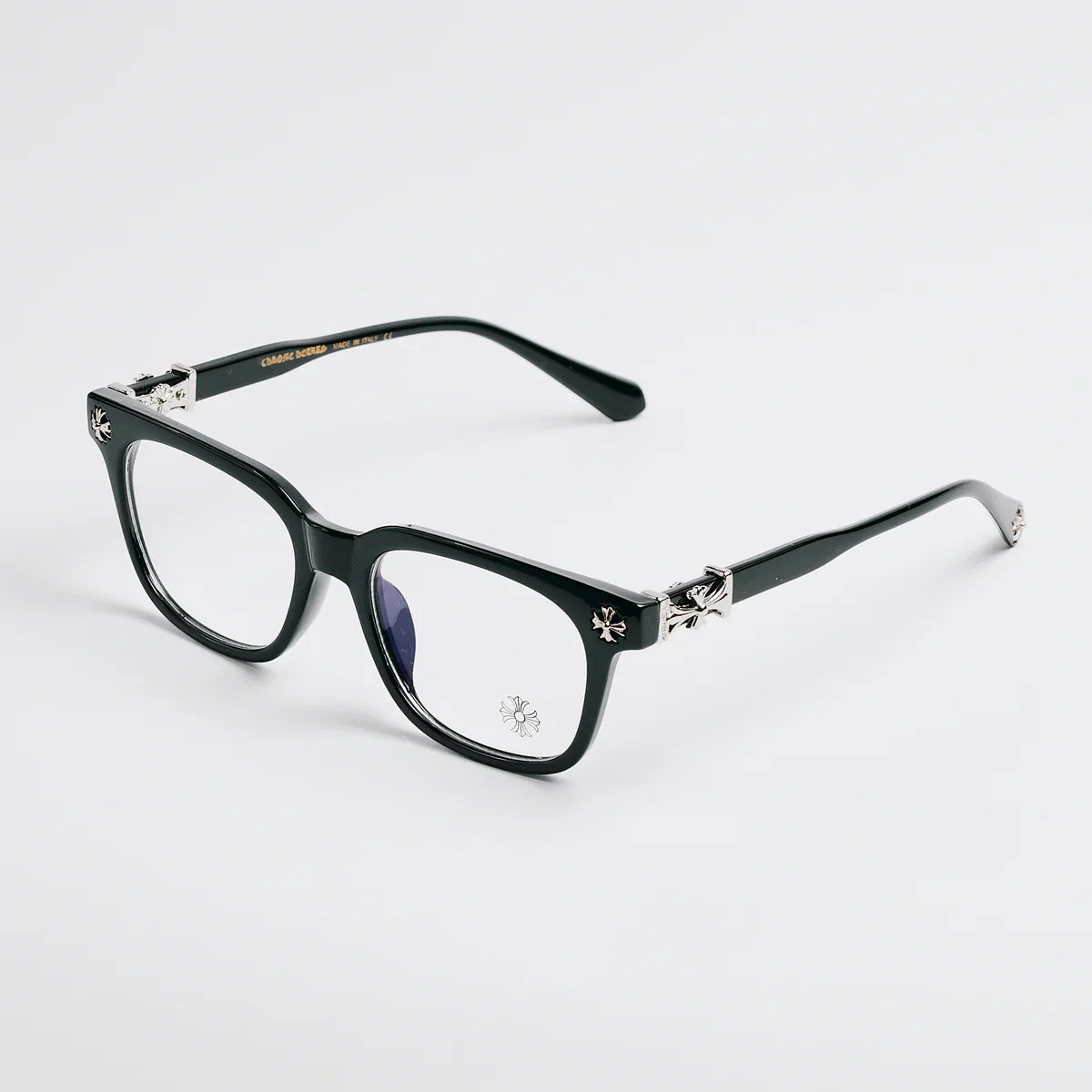 Black Chrome Hearts Glasses