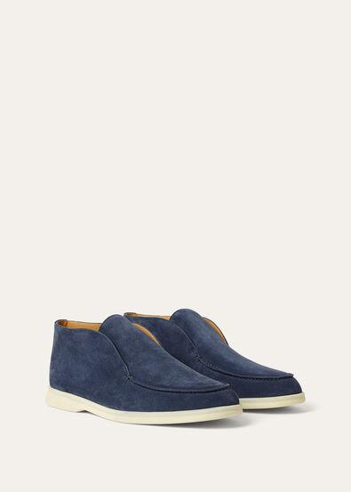 Loro Piana Open Walk Boot - Deep Blue