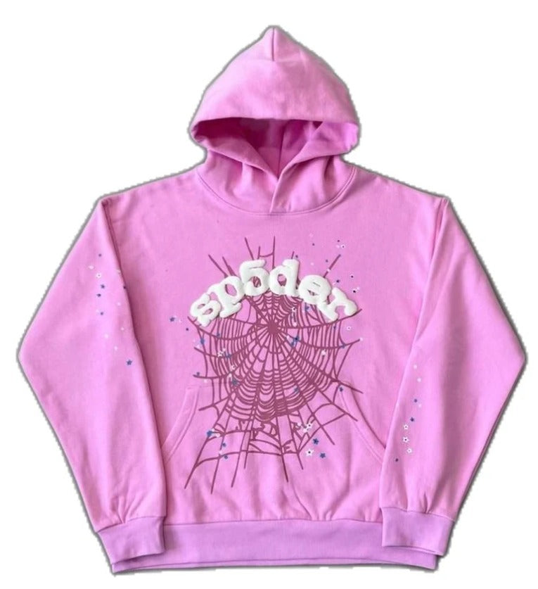 PINK SPYDER HOODIE