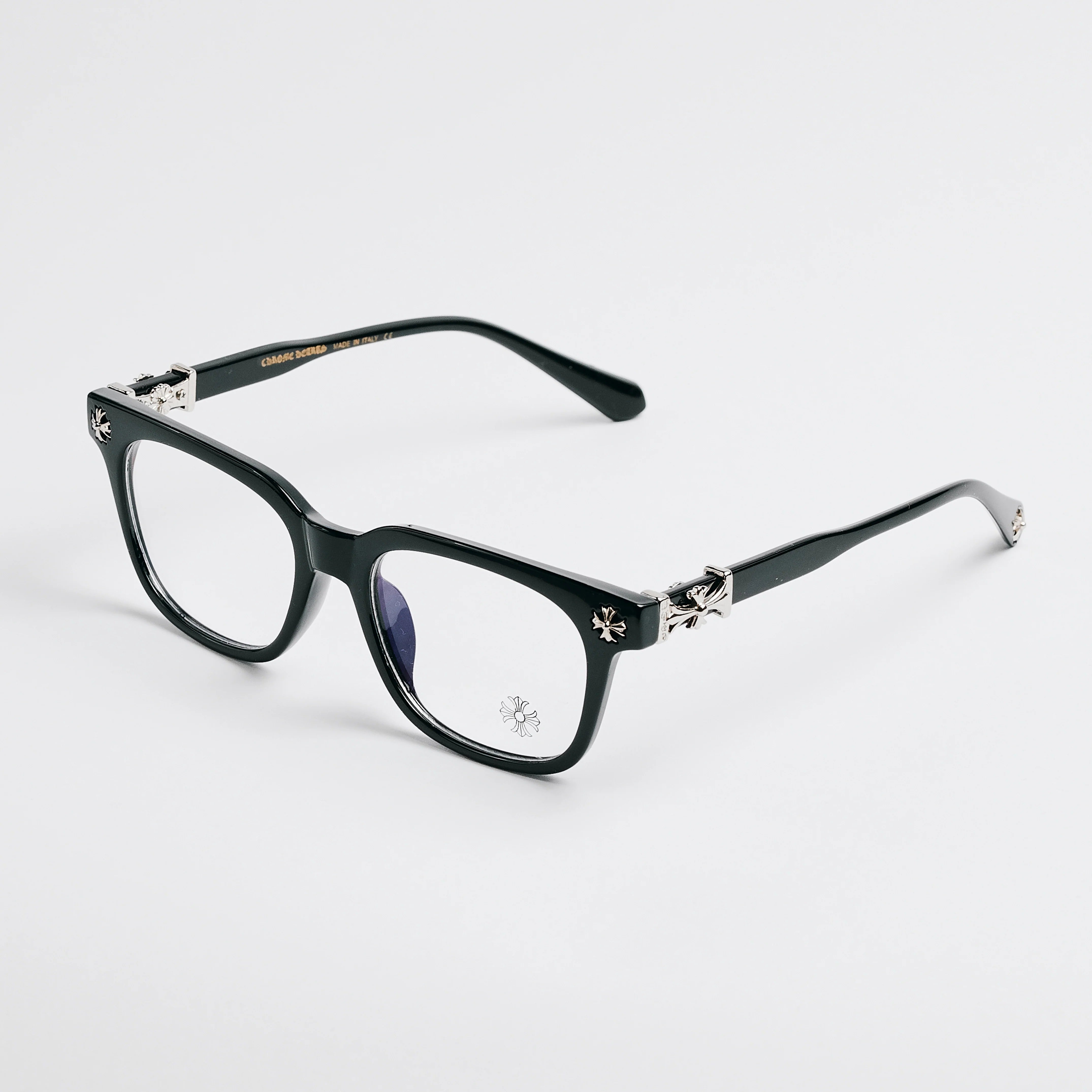Black Chrome Hearts Glasses