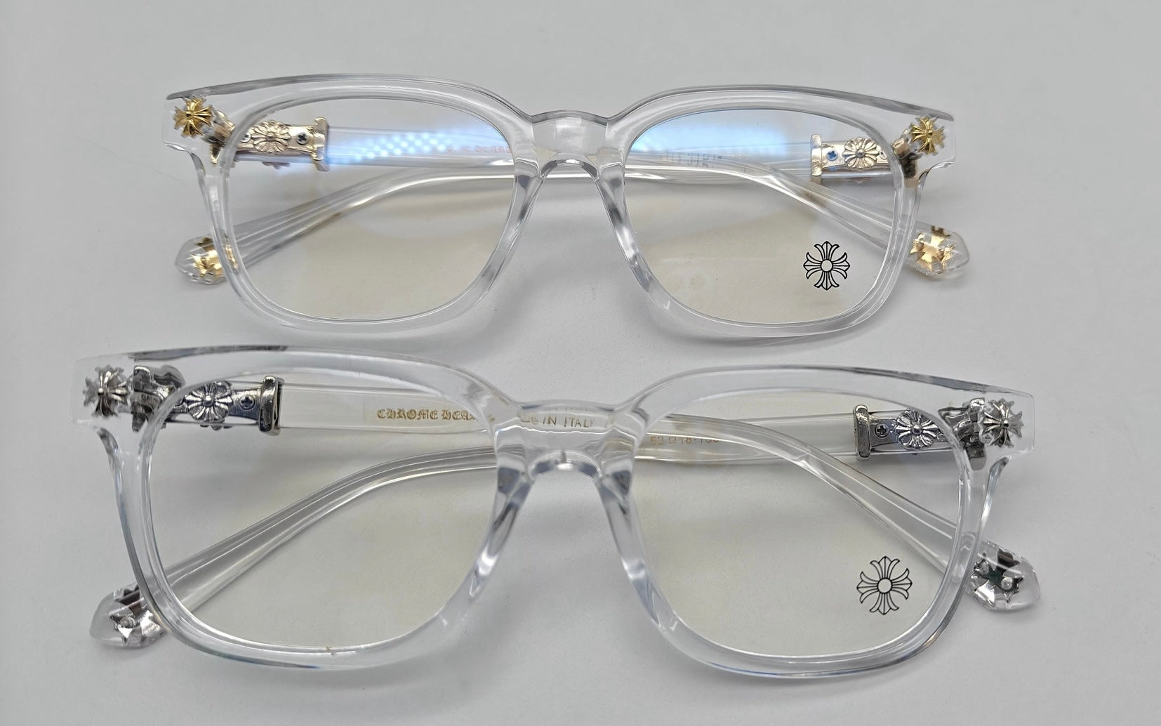 Chrome Clear Glasses
