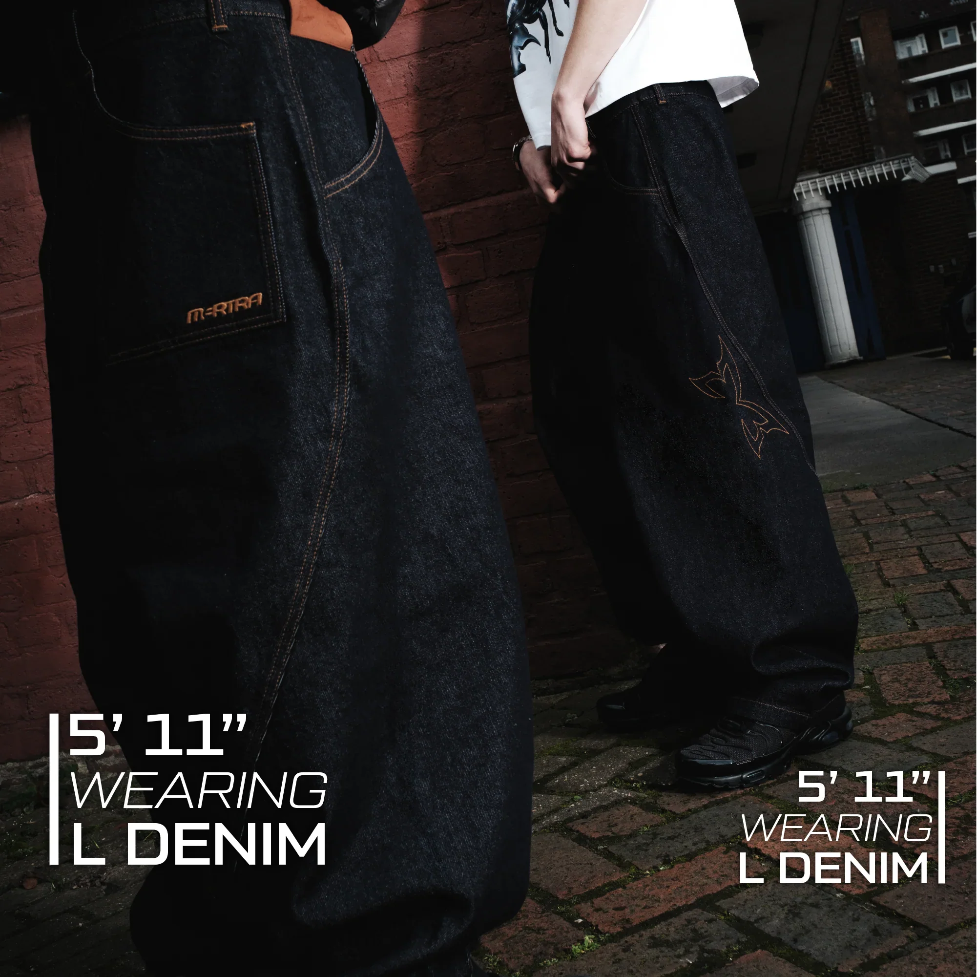 Reverse Bigstep Denim Jeans - (Indigo / Gold)