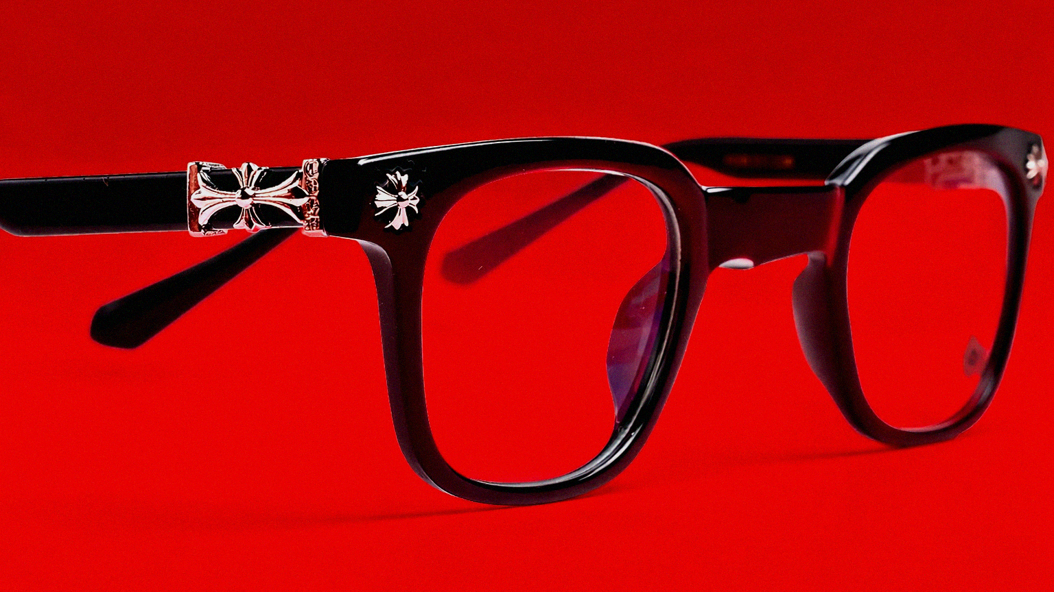 Chrome Glasses (Gold)