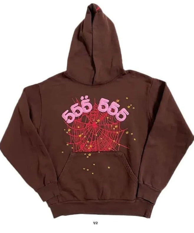 SP5DER Hoodie - Brown