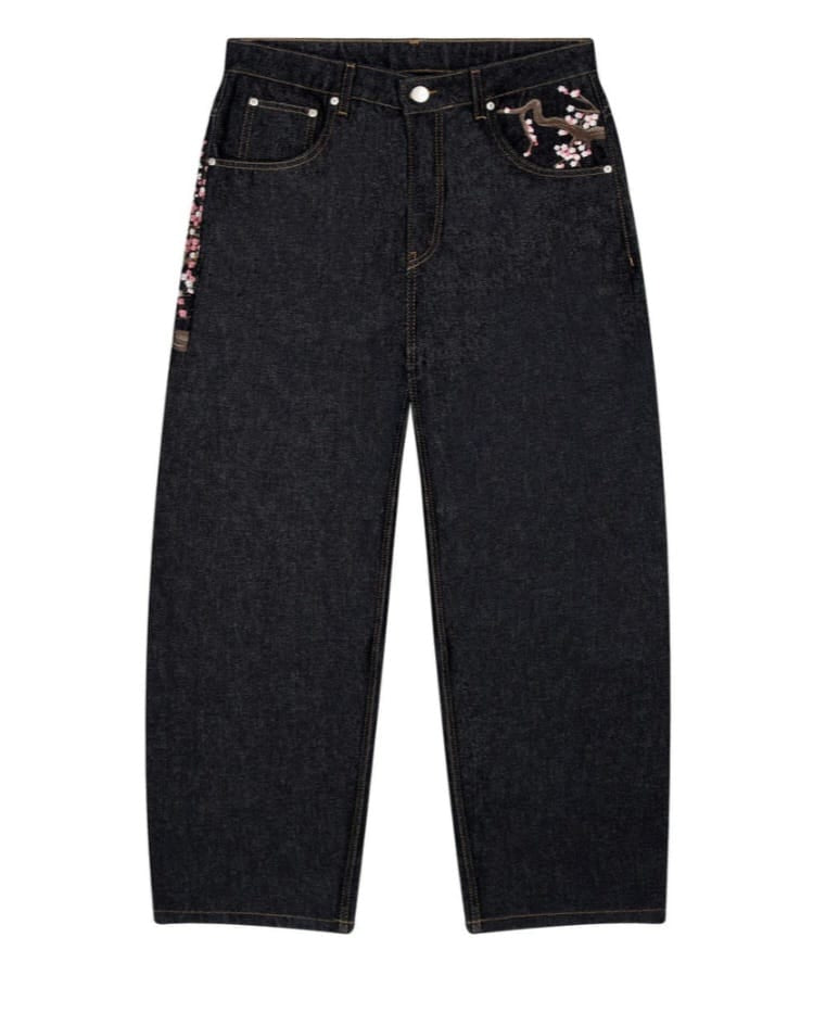 Derschutze "Cherry Blossom" Raw Denim Jeans