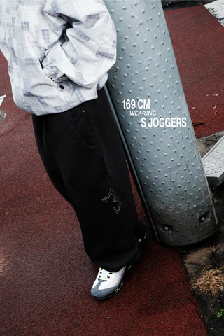 MERTRA REVERSE BIGSTEP JOGGERS (BLACK)