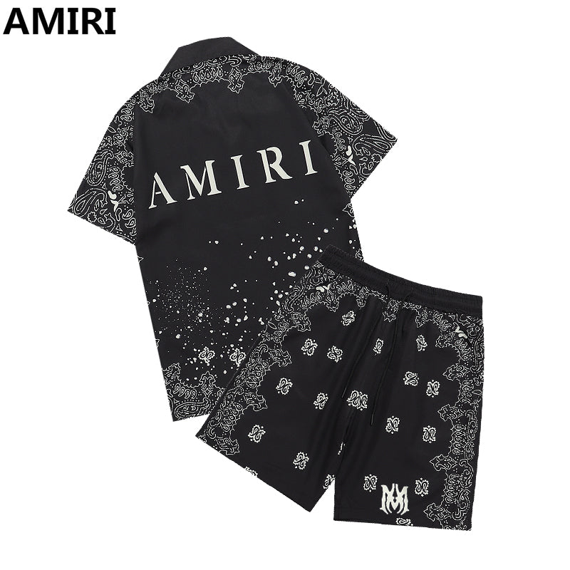 Amiri Bandana Short Set - Black